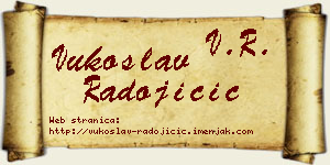 Vukoslav Radojičić vizit kartica